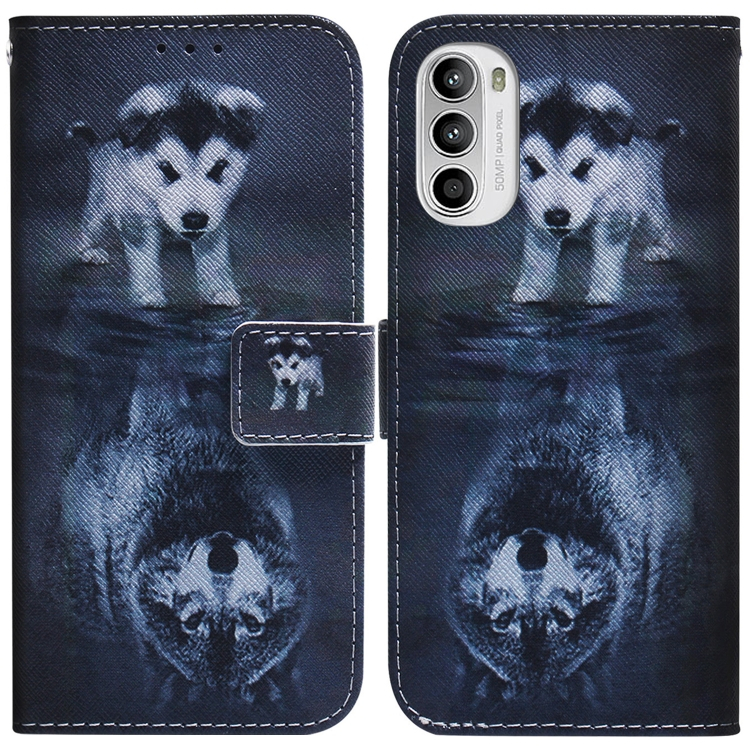 ART pénztárcahuzat Motorola Moto G52 WOLF DOG-hoz akciós termékkép 1
