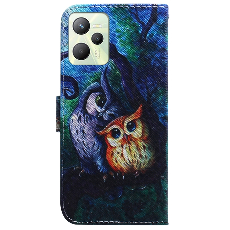 ART pénztárca borító Realme C35 OWL-hoz termék 2. képe