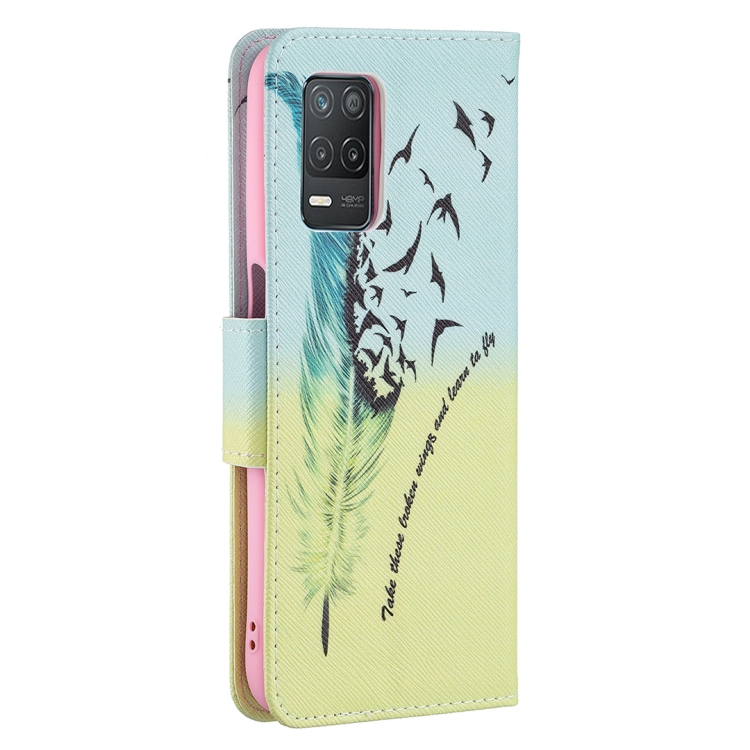 ART Pénztárca borító Realme 8 5G FEATHER termék 2. képe