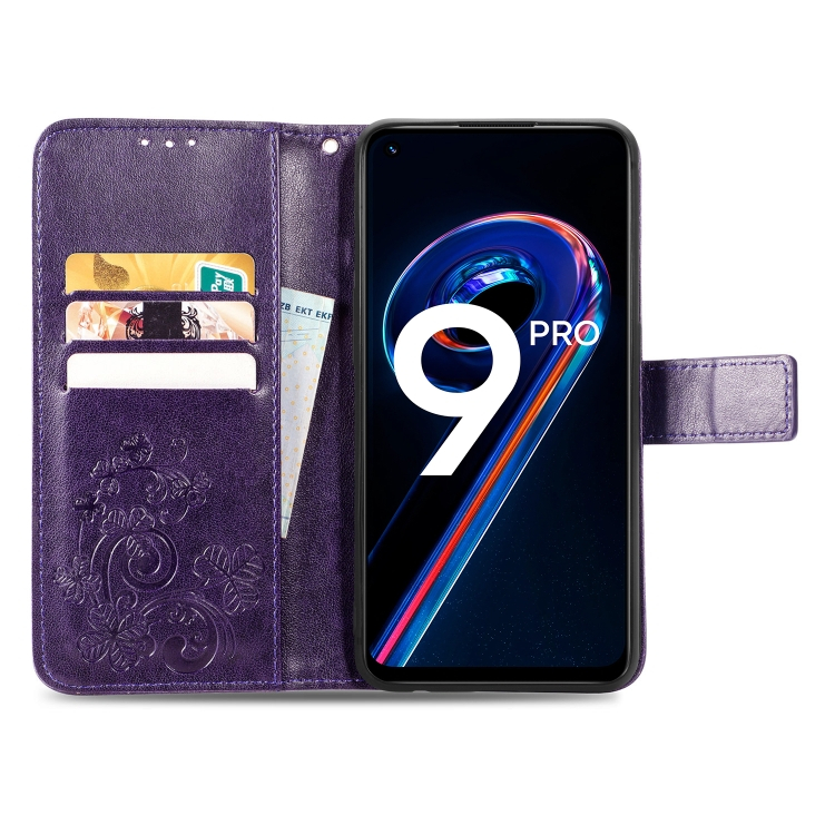 ART pénztárca borító Realme 9 Pro / Realme 9 5G FLOWERS lila termék 2. képe