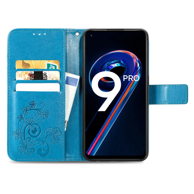 ART Pénztárca borító Realme 9 Pro / Realme 9 5G FLOWERS kék termék 2. képe