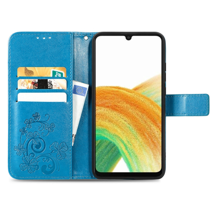 ART Wallet tok Samsung Galaxy A13 FLOWERS kék termék 2. képe