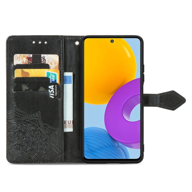 ART Pénztárca borító Samsung Galaxy M52 5G ORNAMENT fekete termék 2. képe