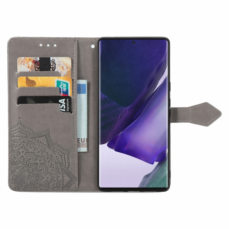ART Pénztárca borító Samsung Galaxy S22 Ultra 5G ORNAMENT szürke termék 2. képe