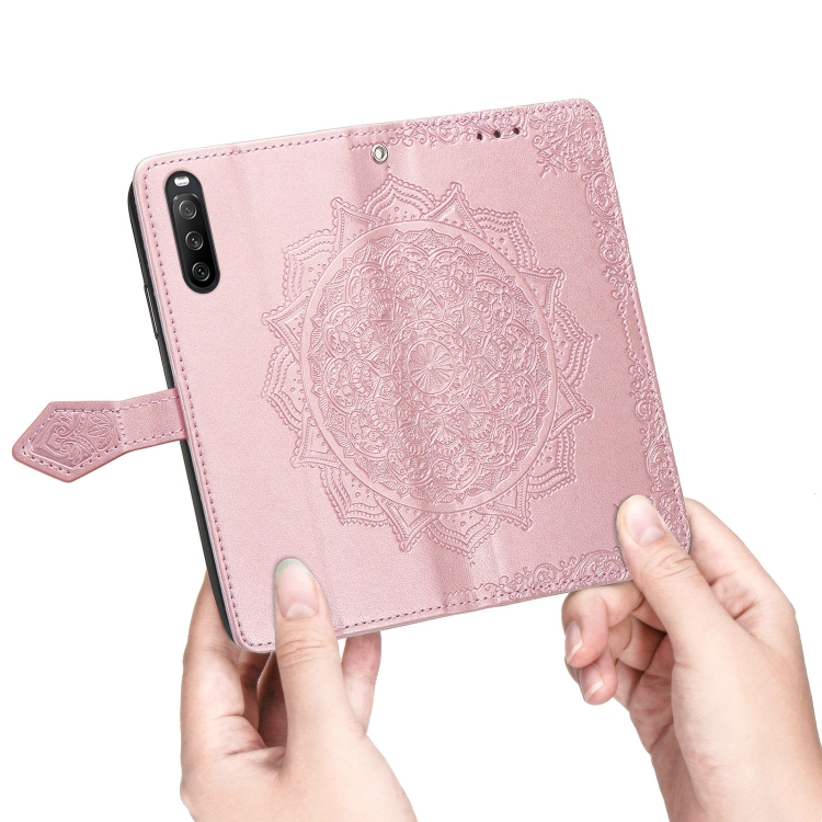 ART Pénztárcahuzat Sony Xperia 1 III ORNAMENT rózsaszín termék 2. képe