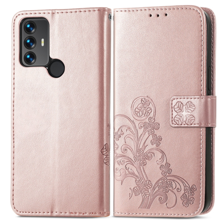 ART Pénztárca huzat TCL 30 SE / TCL 306 FLOWERS világos rózsaszín akciós termékkép 1