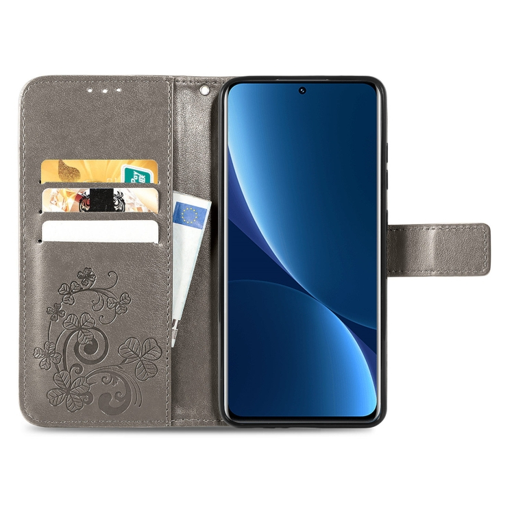 ART Wallet tok Xiaomi 12 Pro FLOWERS szürke termék 2. képe
