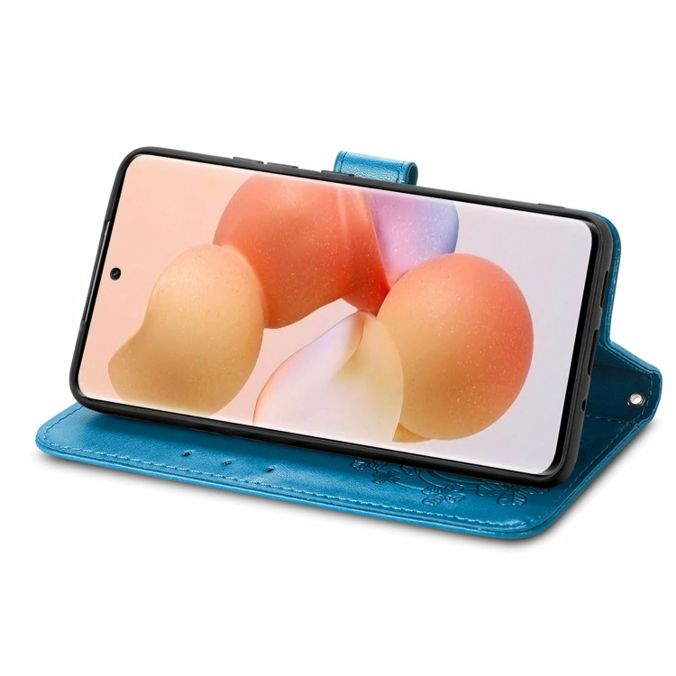 Pénztárcahuzat ART 12 / Xiaomi Xiaomi FLOWERS kék termék 2. képe