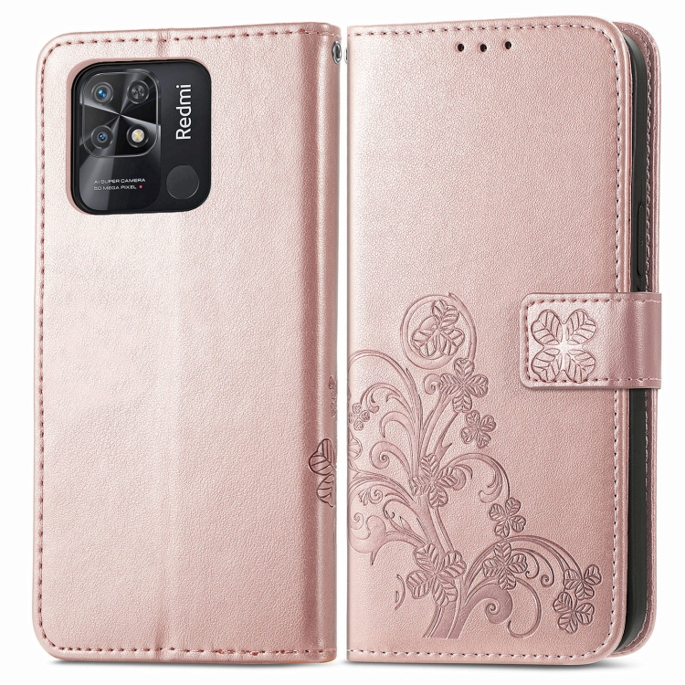 ART Pénztárca huzat Xiaomi Redmi 10C FLOWERS világos rózsaszín akciós termékkép 1