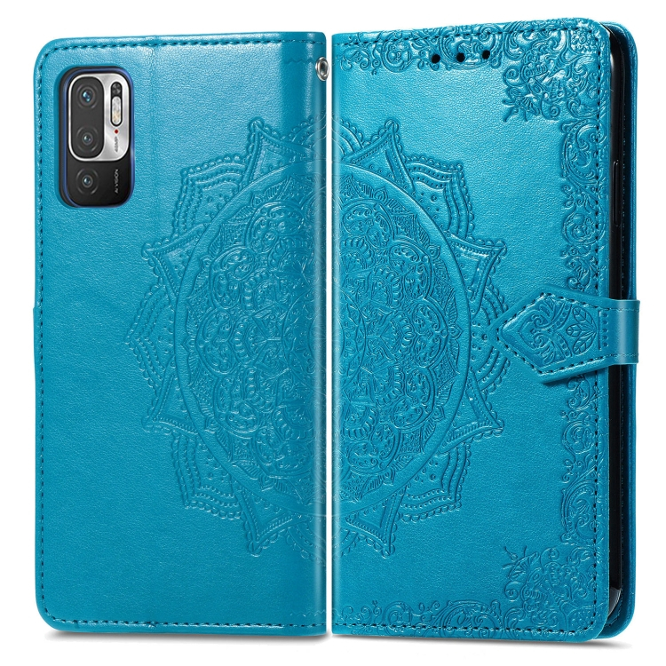 ART Wallet tok Xiaomi Redmi Note 10 5G / Poco M3 Pro ORNAMENT kék akciós termékkép 1