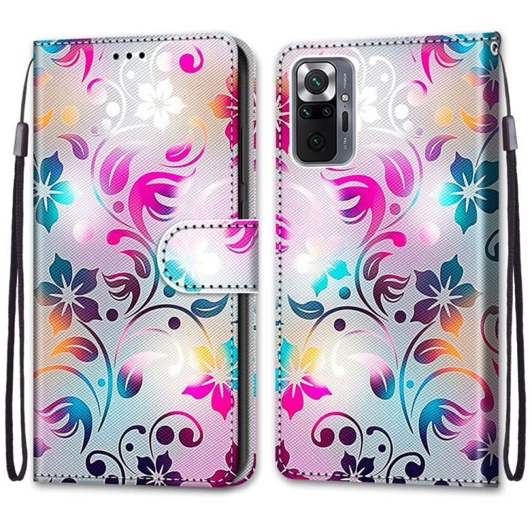 ART pénztárcaborító Xiaomi Redmi Note 10 Pro SZÍNES FLOWERS akciós termékkép 1