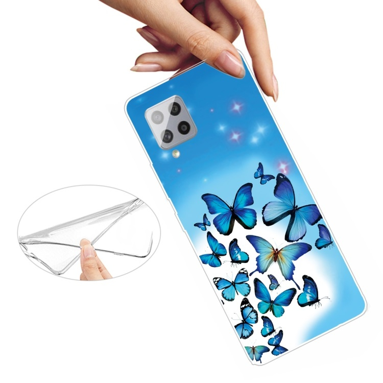 ART Szilikon borítás Samsung Galaxy A42 5G BLUE BUTTERFLY termék 2. képe