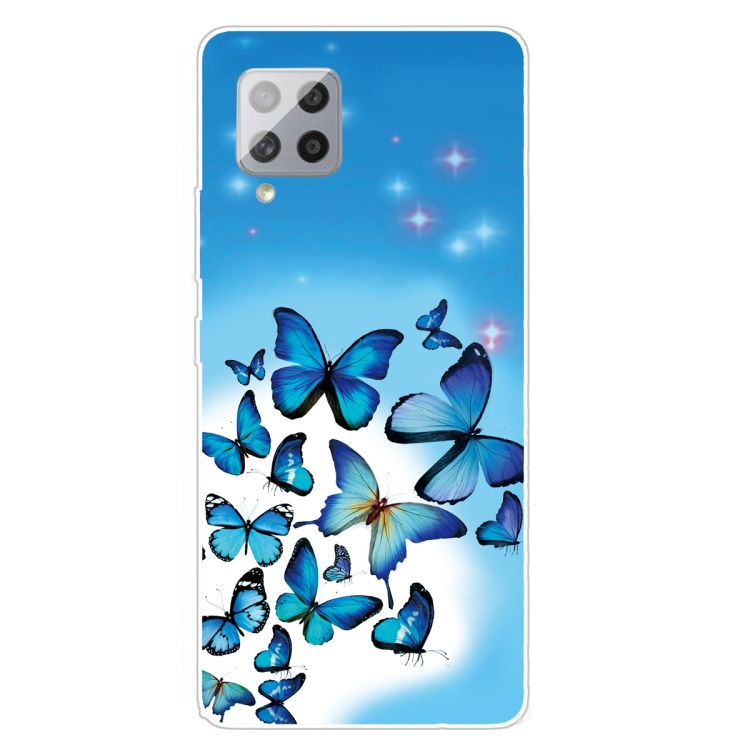 ART Szilikon borítás Samsung Galaxy A42 5G BLUE BUTTERFLY akciós termékkép 1