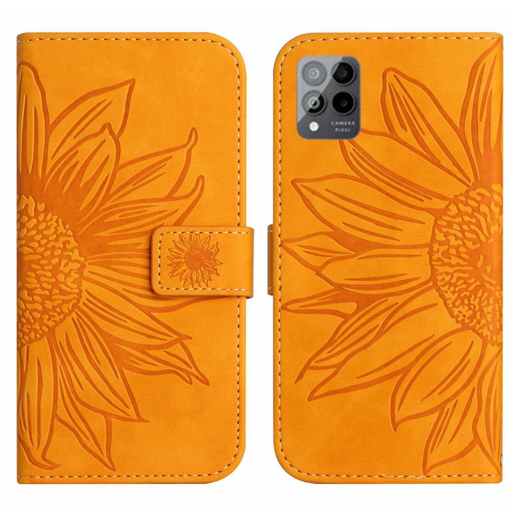 ART SUN FLOWER pénztárca tok szíjjal T Phone Pro sárga