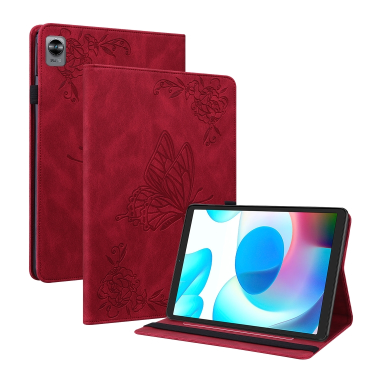 ART BUTTERFLY Flip tok Realme Pad Mini piros akciós termékkép 1