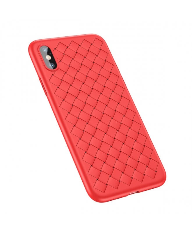 BASEUS BV WEAVING borító Apple iPhone X / XS piros termék 2. képe
