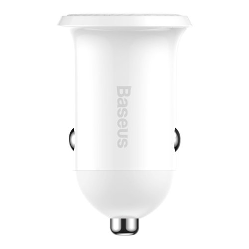 BASEUS GRAIN PRO Autós töltő 2x USB fehér termék 2. képe
