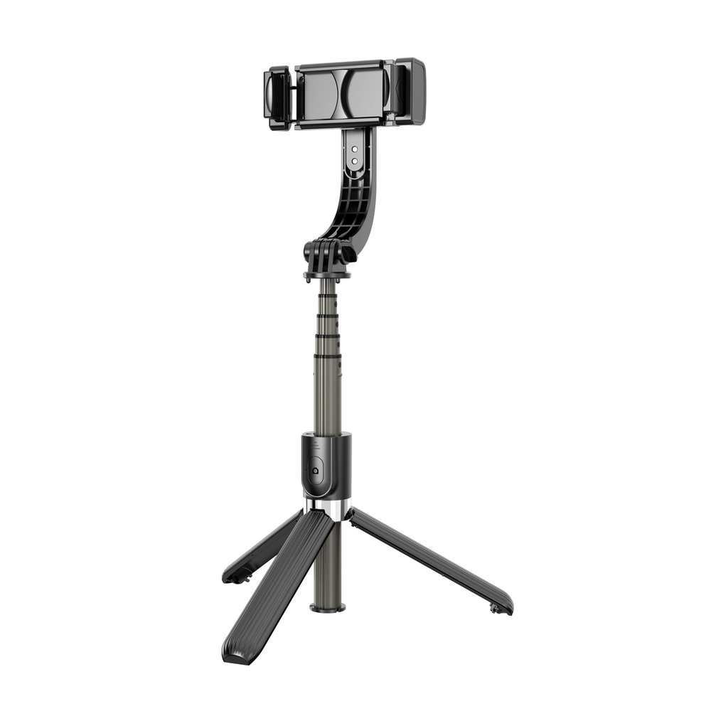 L08 Bluetooth selfie botot stabilizátor fekete akciós termékkép 1