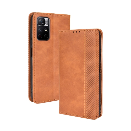 BUSINESS pénztárcahuzat Xiaomi Poco M4 Pro 5G / Redmi Note 11S 5G barna színben akciós termékkép 1