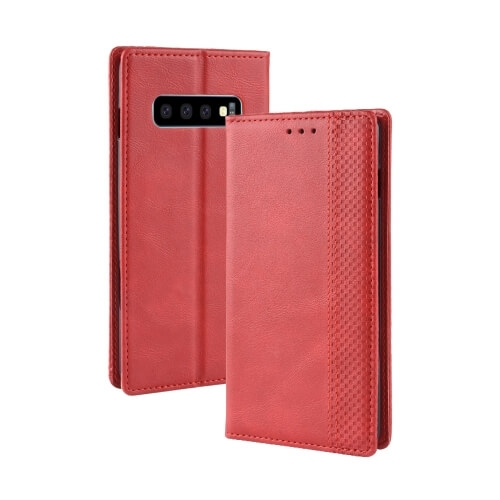 BUSINESS pénztárca tok Samsung Galaxy S10 piros akciós termékkép 1