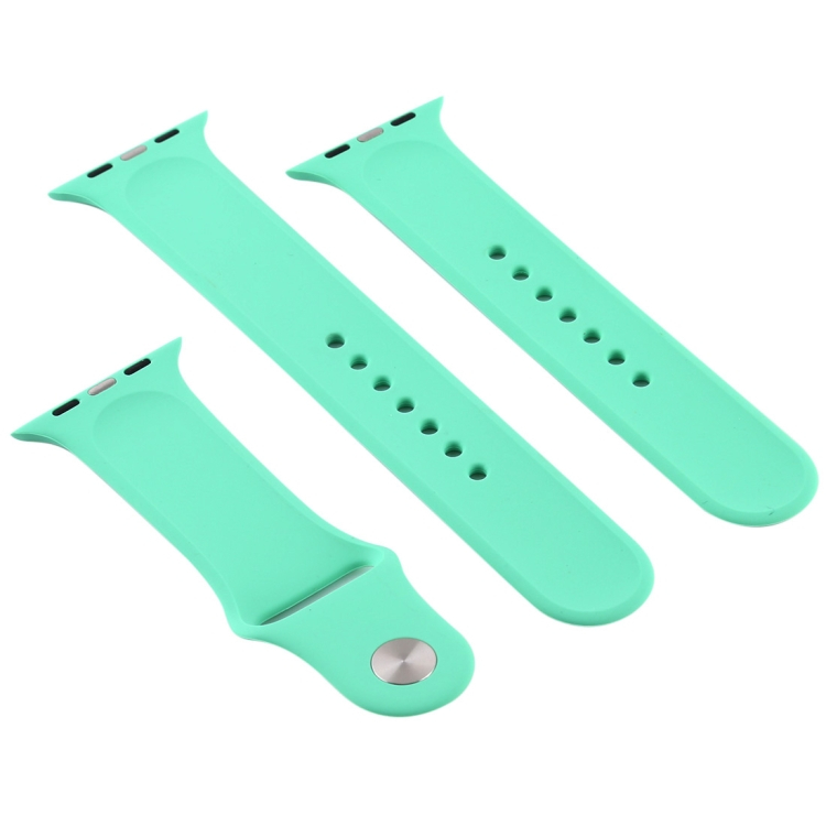 BUTTERFLY szilikon szíj Apple Watch 9 / 8 / 7 (41mm) / 6 / SE / 5/4 (40mm) / 3/2/1 (38mm) világoszöld termék 2. képe
