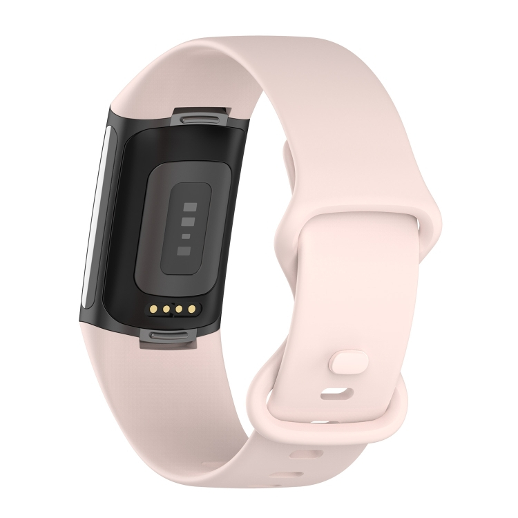 BUTTERFLY szilikon szíj Fitbit Charge 5-höz rózsaszín termék 2. képe