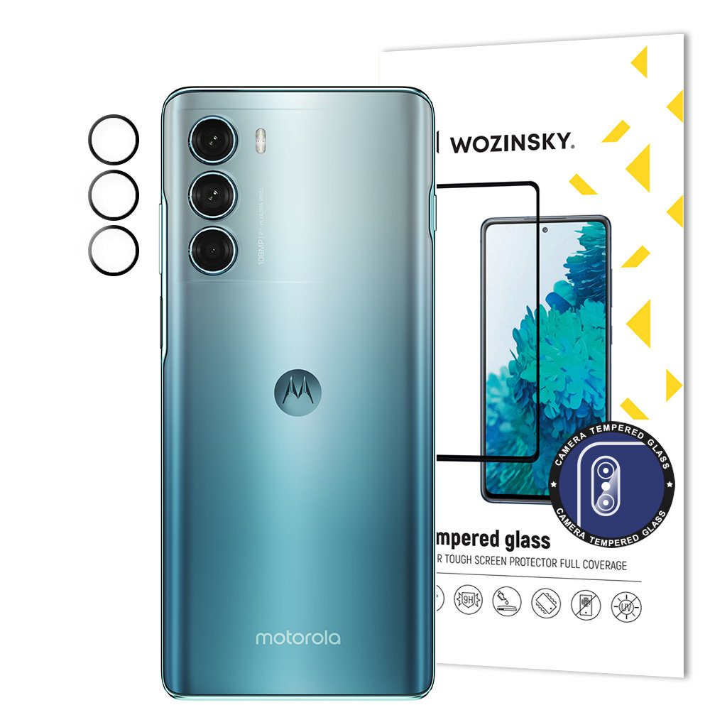 WOZINSKY FULL COVER Üveg Motorola Moto G200 5G kamerához akciós termékkép 1