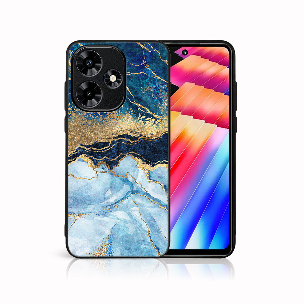 MY ART Infinix védőburkolat Hot 30 BLUE MARBLE (141) akciós termékkép 1