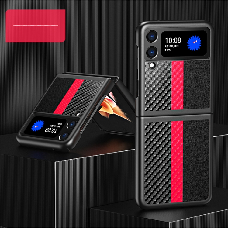 CARBON Védőburkolat Samsung Galaxy Z Flip 3 5G piros termék 2. képe