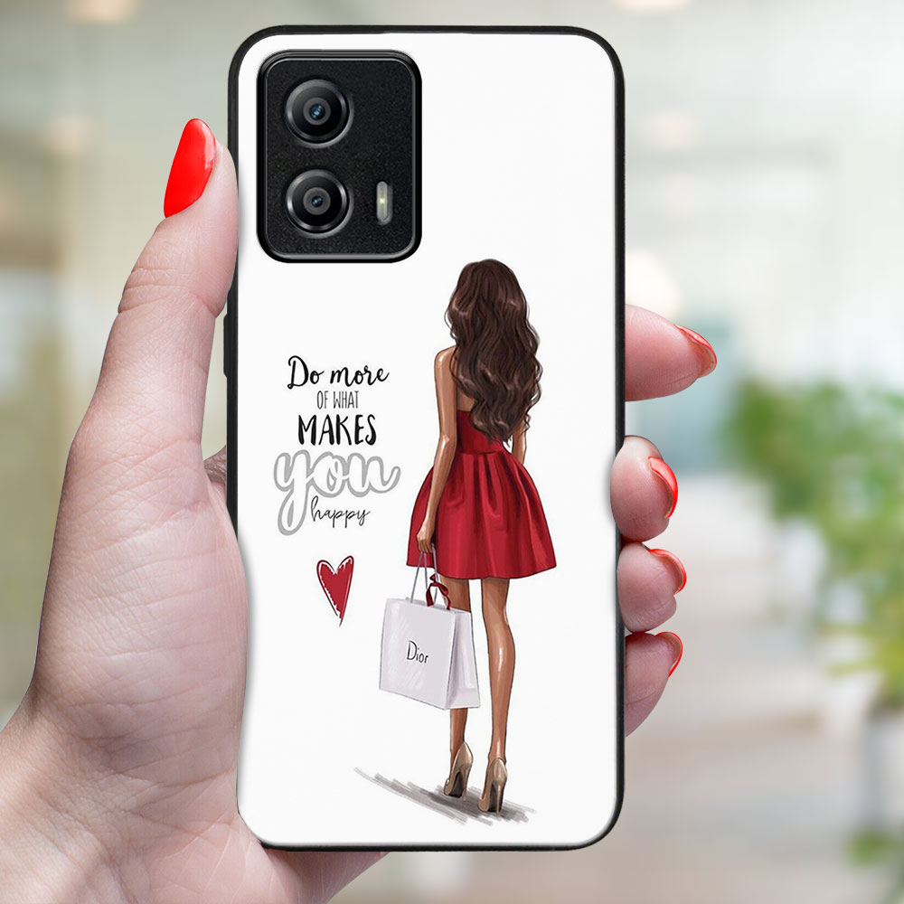 MY ART Védőburkolat: Motorola Moto G53 5G RED DRESS (137) termék 2. képe