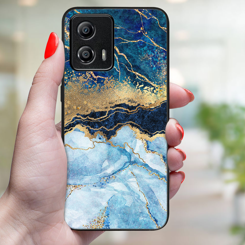MY ART Védőburkolat: Motorola Moto G53 5G BLUE MARBLE (141) termék 2. képe