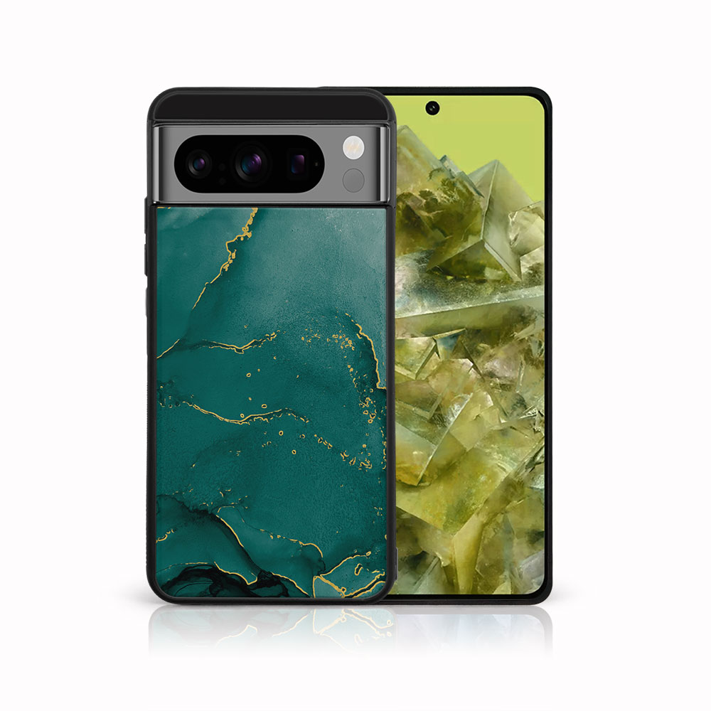 PROTEMIO MY ART Védőburkolat a Google Pixel 8-hoz Pro GREEN MARBLE (145) akciós termékkép 1