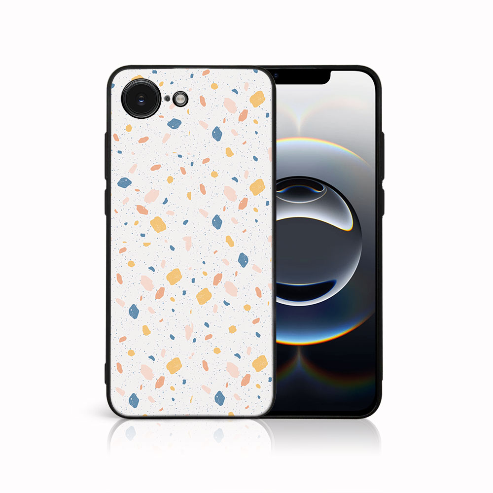 MY ART Védőburkolat a Apple iPhone 16e ORANGE TERRAZZO (165) akciós termékkép 1