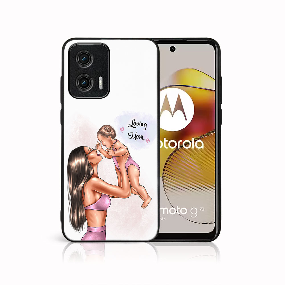 MY ART Védőhuzat Motorola Moto G73 számára 5G LOVING MOM (115) akciós termékkép 1
