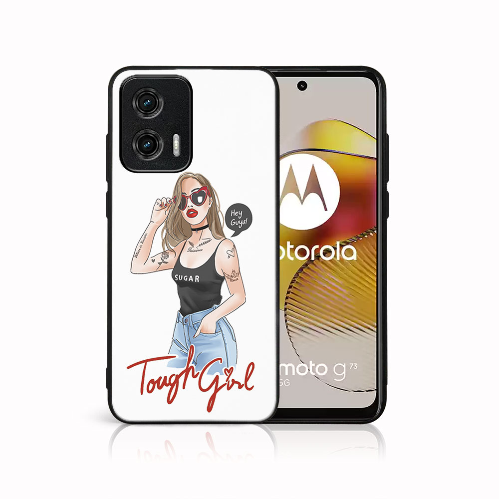 MY ART Védőburkolat: Motorola Moto G73 5G TOUGH GIRL (131) akciós termékkép 1