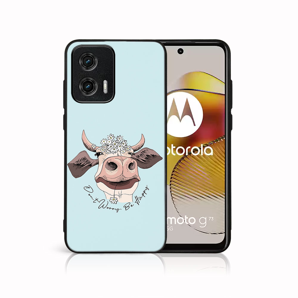MY ART Védőburkolat a Motorola Moto G73-hoz 5G HAPPY COW (181) akciós termékkép 1