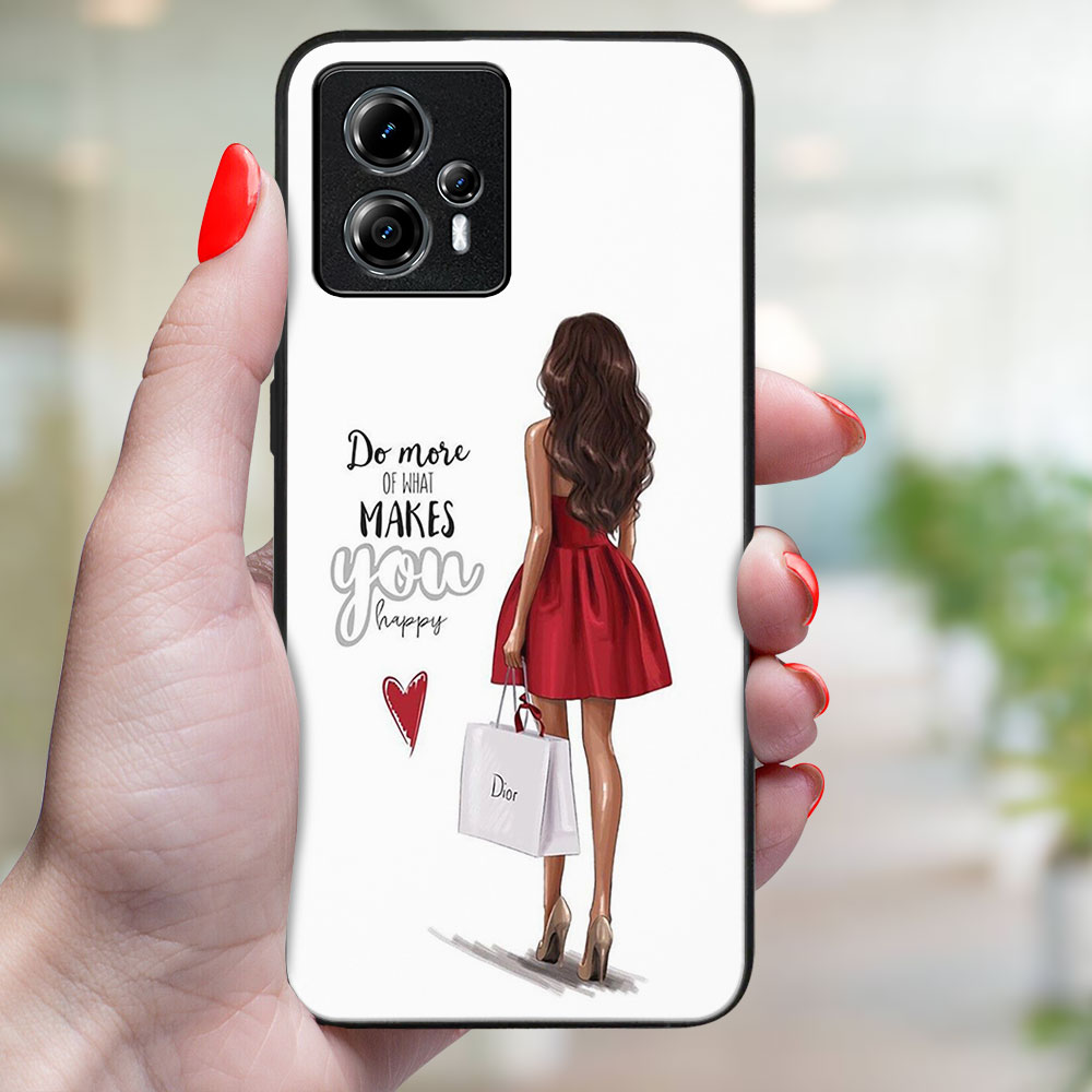MY ART Védőburkolat: Motorola Moto G84 5G RED DRESS (137) termék 2. képe