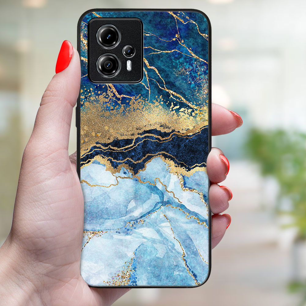 MY ART Védőburkolat: Motorola Moto G84 5G BLUE MARBLE (141) termék 2. képe