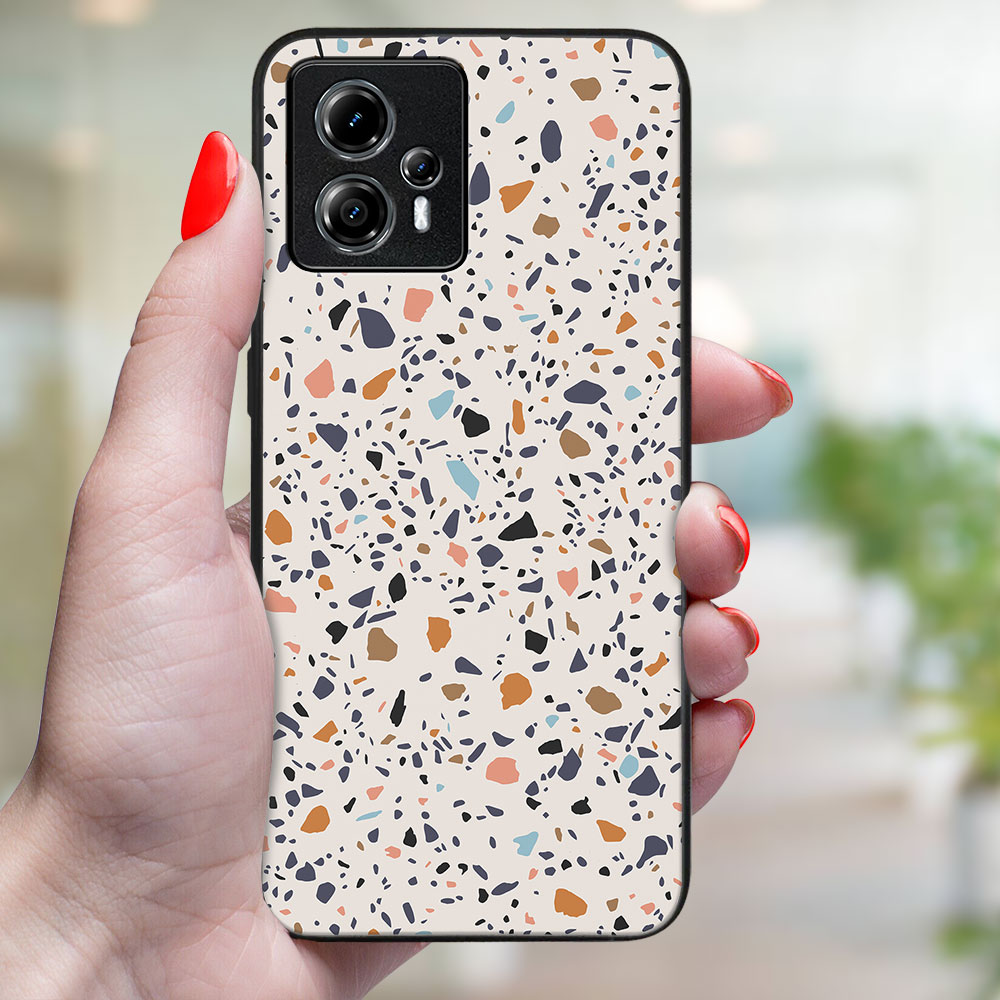 MY ART Védőburkolat Motorola Moto G84-hez 5G BÉZS TERRAZZO (162) termék 2. képe