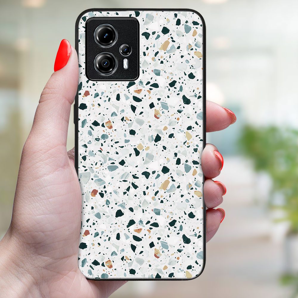 MY ART Védőburkolat a Motorola Moto G84 5G-hez GREY TERRAZZO (163) termék 2. képe