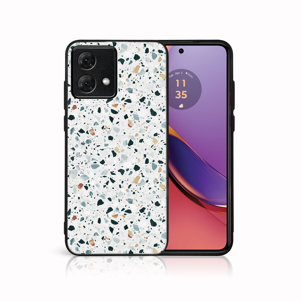 MY ART Védőburkolat a Motorola Moto G84 5G-hez GREY TERRAZZO (163) akciós termékkép 1