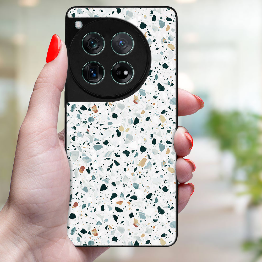 MY ART Védőburkolat: OnePlus 12 GREY TERRAZZO (163) termék 2. képe