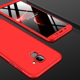 360° védőburkolat Samsung Galaxy A6 (A600) piros