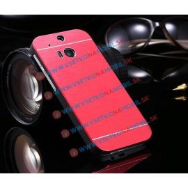 HTC One M8 alumínium borítás piros