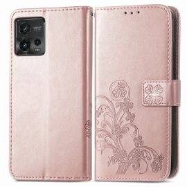 ART FLOWERS Pénztárcavédő Motorola Moto G72 világos rózsaszín