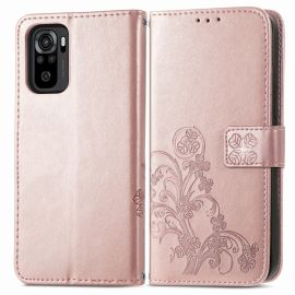 ART Wallet borer Xiaomi Redmi Note 10 / Note 10S FLOWERS Pink