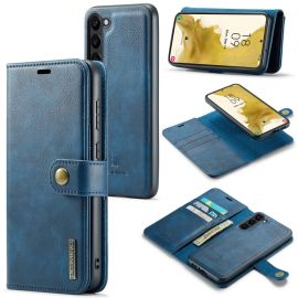 DG.MING Wallet tok 2 az 1-ben Samsung Galaxy S23 Plus 5G kék telefonhoz