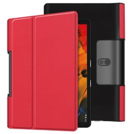LEATHER Összecsukható huzat Lenovo Yoga Smart Tab 10 piros
