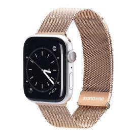 DUX MILANESE Fém szíj Apple Watch SE / SE 2022 / SE 2023 (44mm) aranyhoz