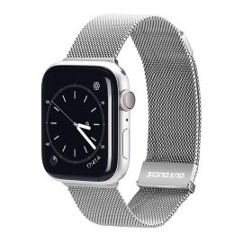 DUX MILANESE Fém szíj Apple Watch SE / SE 2022 / SE 2023 (44mm) ezüsthöz